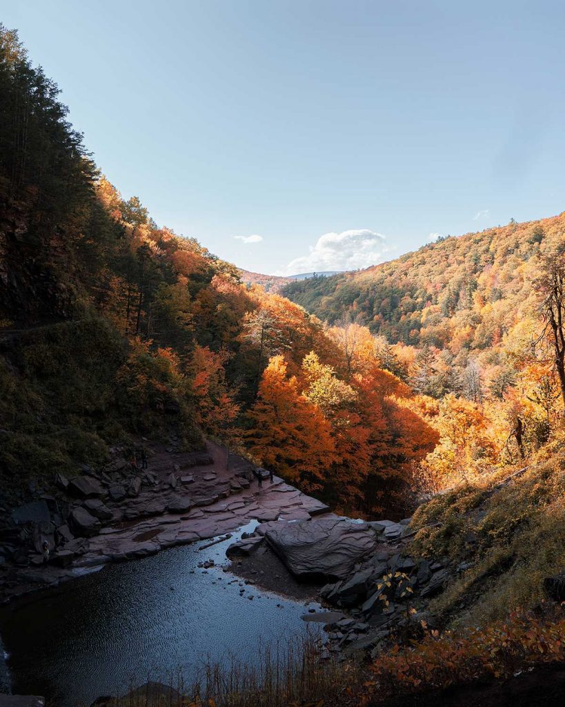 hiking trail in autumn